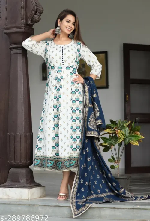 shona blue kurti