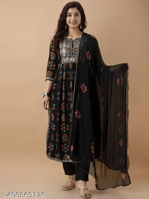 shona black kurta