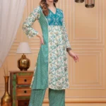 Beautifully Embroidery Straight Kurta with Bottom