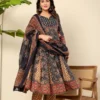 Stylish Anarkali Kurta with Bottom and Dupatta