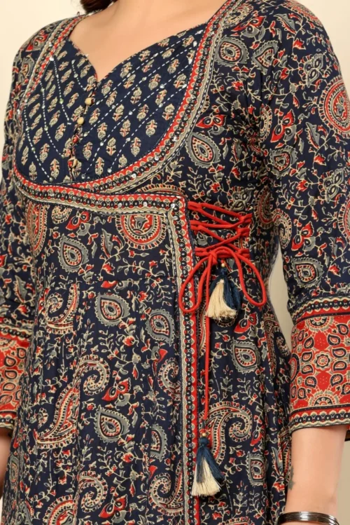Stylish Anarkali Kurta with Bottom and Dupatta