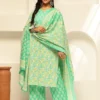 Floral Printed Notch Neck Pure Cotton Kurta with Palazzos & Dupatta