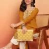 Orange Women Ethnic Motifs Kurta