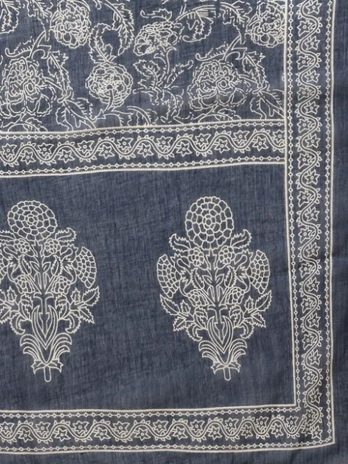 Women Ethnic Motifs Printed Cotton Kurta with Trousers & Dupatta