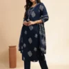 Women Ethnic Motifs Printed Cotton Kurta with Trousers & Dupatta