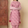 Pink Cotton Straight Kurta Set