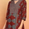 Women Floral Printed Cotton Kurta with Trousers & Dupatta