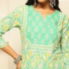 Floral Printed Notch Neck Pure Cotton Kurta with Palazzos & Dupatta