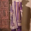 Ethnic Motifs Printed V-Neck Chanderi Silk Straight Kurta & Palazzos With Dupatta