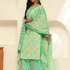 Floral Printed Notch Neck Pure Cotton Kurta with Palazzos & Dupatta